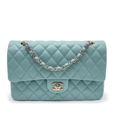 chanel classic flap tiffany blue|discontinued chanel flaps.